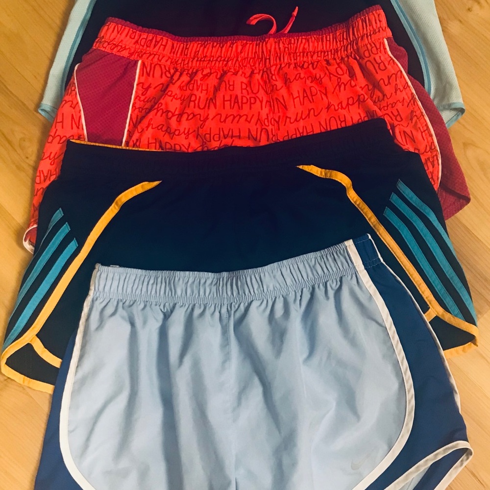 4 Pairs Running Shorts-Nike, Adidas, Brooks - Picture 1 of 5